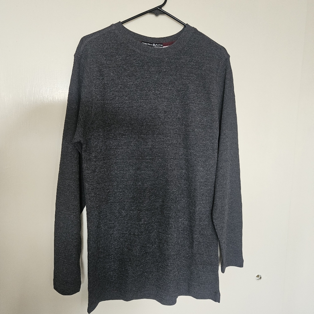 Polo long sleeve shirt, long body length